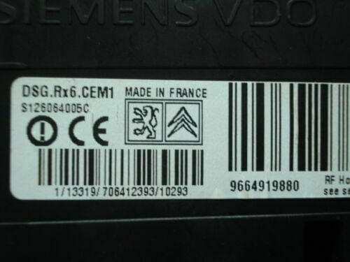 Centralita DSG Peugeot Citroen S126064005C 9664919880