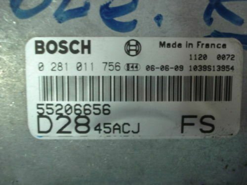 Centralita del motor Peugeot Fiat Citroen Jumper 0281011756 55206656 D2845ACJ