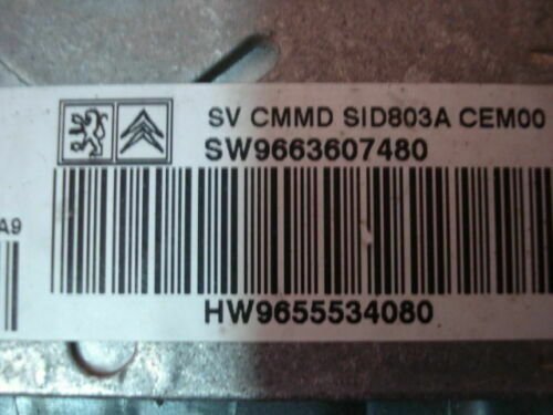 Centralita del motor Peugeot Citroen 5WS40341D-T SID903A 9663607480 9655534080