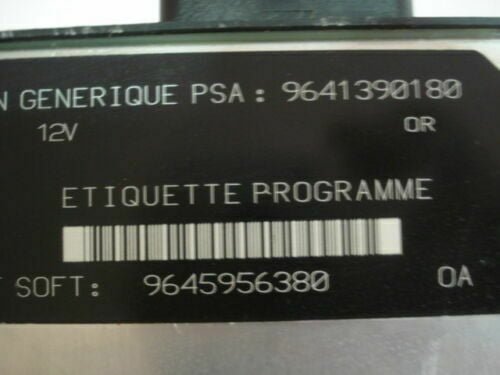 Centralita del motor Peugeot Partner Citroen R04080023F 9645956380 9641390180