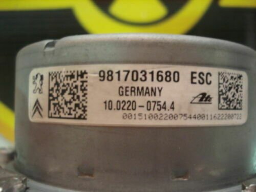 ABS Citroen C3 Picasso Peugeot 9817031680 10022007544 10091539473 10062532871