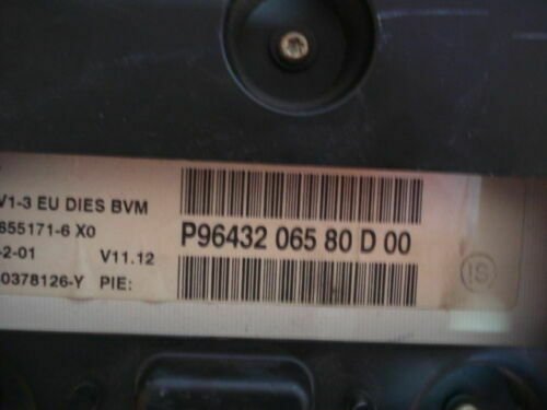 Cuadro de instrumentos Citroen P9643206580D P9643206580 D 00 P9643206580D00