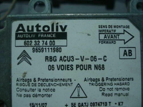 Airbag Centralita Citroen Xsara Picasso (AB) 602327400 602 32 74 00 9659111980