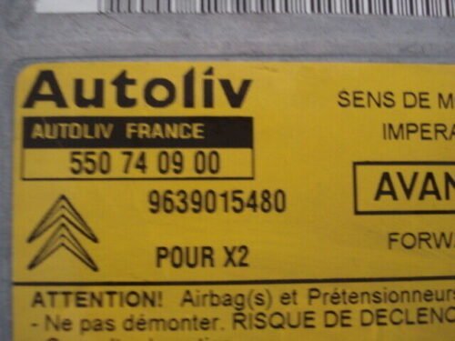 Airbag Centralita Citroen Xantia (AR) 9639015480 AUTOLIV 550 74 09 00 550740900