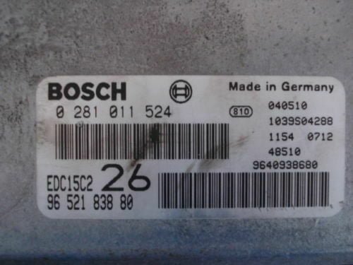 Centralita del motor Citroen C5 9652183880 9640938680 0281011524