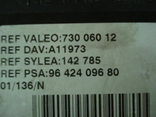 BSI Caja de fusibles Peugeot Citroen 73006012 9642409680 A11973 SYLEA 142785