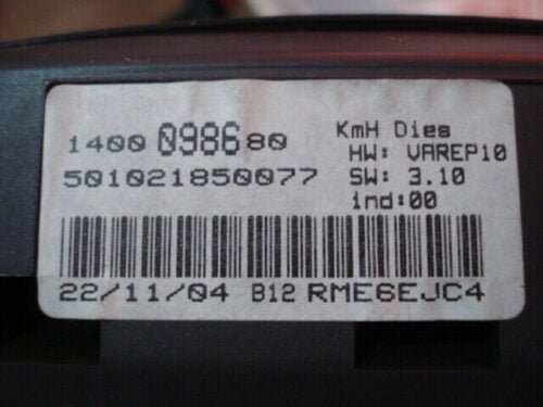 Cuadro instrumentos Fiat Citroen Peugeot 503550080222-00 1400098680 501021850077