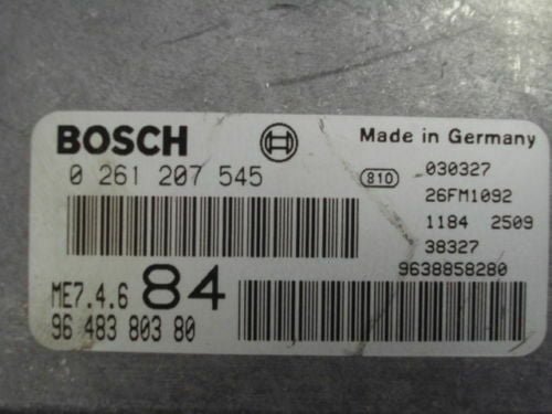 Centralita del motor Citroen C8 Peugeot 807 Fiat Ulysse 9648380380 0261207545
