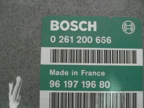 Centralita del motor Peugeot Citroen 9619719680 BOSCH 0261200666