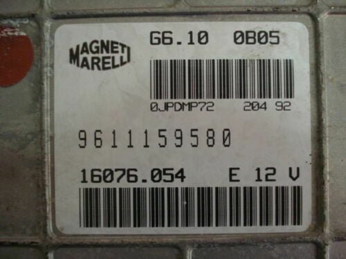 Centralita del motor Peugeot Citroen G6100B08 16076094 9611159580