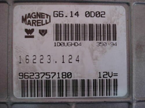 Centralita del motor Citroen Peugeot Magneti Marelli 9623757180 G6140D02 1622312