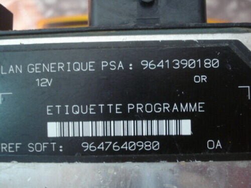 Centralita del motor CITROEN BERLINGO Peugeot R04080026E 9647640980  9641390180