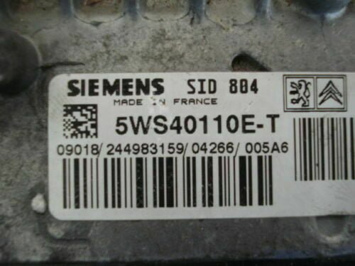 Centralita del motor CITROEN C3 5WS40110ET 5WS40110E-T 9648624280 9654925480