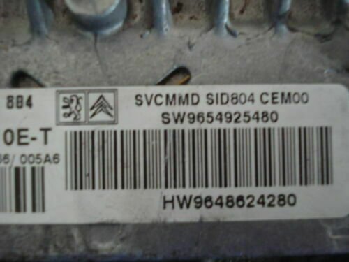 Centralita del motor CITROEN C3 5WS40110ET 5WS40110E-T 9648624280 9654925480