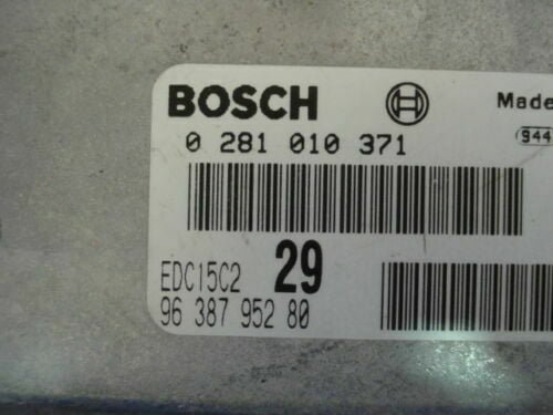 _57 Centralita del motor Citroen C5 9638795280 EDC15C229 0281010371 0 281 010 371