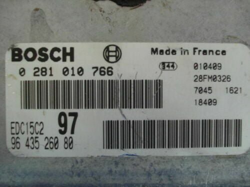 Centralita del motor Citroen Xsara 9643526080 EDC15C297 0281010766 28FM0326