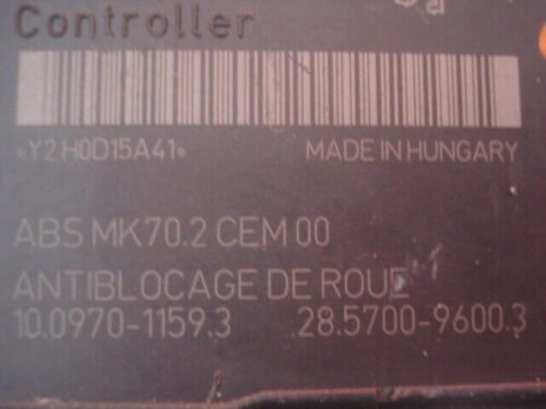 ABS  Peugeot Citroen 9665343980 10020701594 10097011593 28570096003