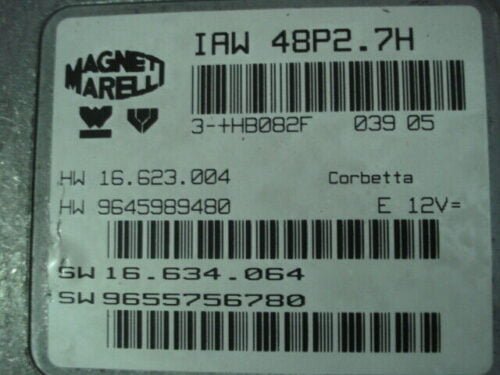 Centralita del motor Peugeot Citroen 9645989480 HW16623004 9655756780 IAW48P27H