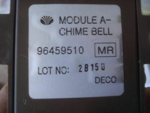Relé Relais Rele Relay Steuergerat Alarmanlage Daewoo Chevrolet Kalos 96459510