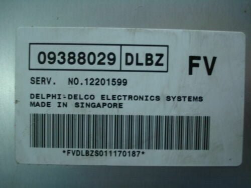 Centralita del motor Daewoo Lanos DELPHI DELCO DLBZ FV 09388029