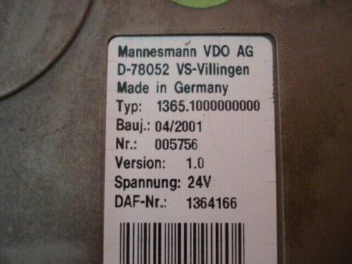 Centralita  Mannesmann VDO AG DAF 1364166 005756 D-78052