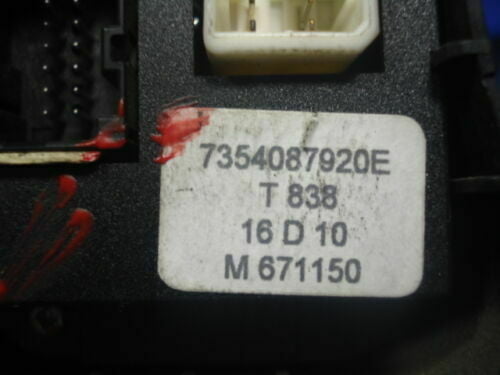 _57 Interruptor de emergencia Warnblinkschalter Fiat Doblo 7354087920E T838 M671150