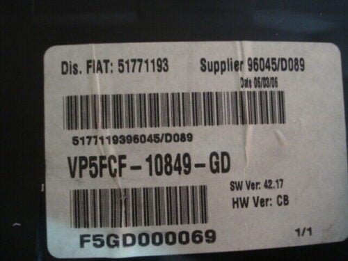 Cuadro de instrumentos FIAT STILO 51771193 VP5FCF-10849-GD VP5FCF10849GD