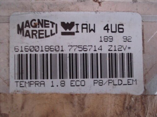 Centralita del motor / MotorSteuergerat Fiat Tempra IAW4U6 6160018601 7756714
