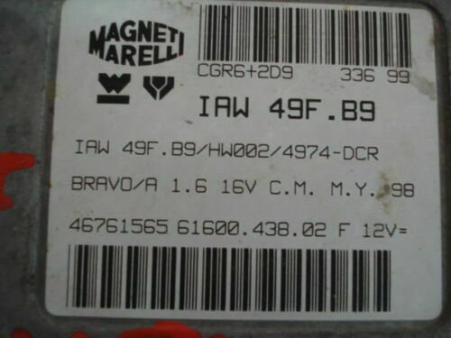 Centralita del motor FIAT BRAVO IAW49F89 IAW 49F 89 46761565 6160043802