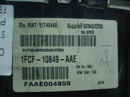 Cuadro de instrumentos / Fiat Stilo 51740480 1FCF-10849-AAE 1FCF10849AAE