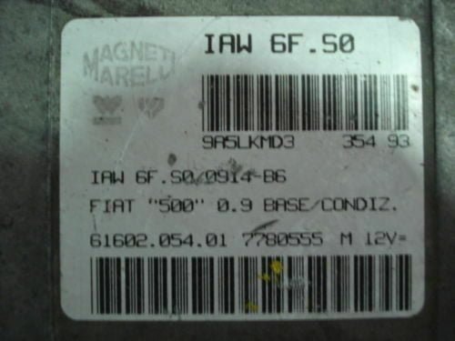 Centralita del motor Fiat IAW6FS0 IAW6FS00914B6 6160205401 61602.054.01 7780555M