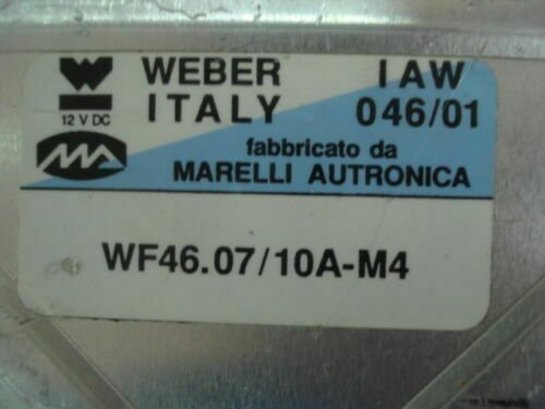 Centralita del motor FIAT IAW04601 IAW046/01 WF460710AM4 WF46.07/10A-M4 WEBER
