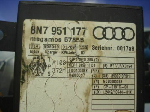 Controlador de alarma AUDI TT 8N 8N7951177