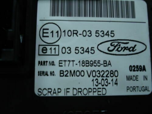 Pantalla del salpicadero FORD FIESTA 2014 ET7T-18B955-BA ET7T18B955BA