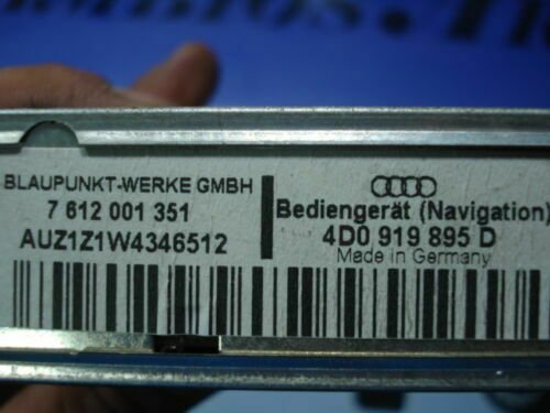navegación panel de operador Audi A6 A8 4D0919895D BLAUPUNKT-WERKE 7612001351