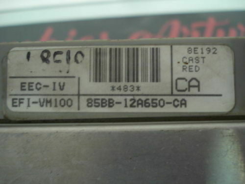 Centralita del motor Ford Sierra EEC-IV EFI-VM100 85BB12A650CA 85BB-12A650-CA