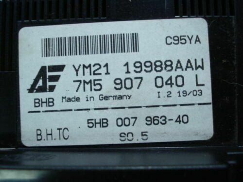 A/C Clima panel de control VW Seat Ford YM2119988AAW 7M5907040L 5HB00796340