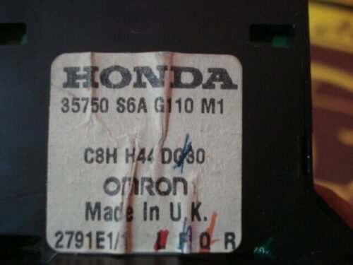Botonera Elevalunas Honda 35750S6AG110M1 35750 S6A G110 M1 C8HH44DG30