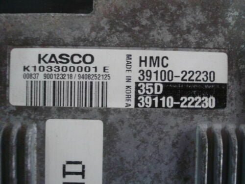 Centralita del motor Hyundai 3910022230 39100-22230 3911022230 K103300001E
