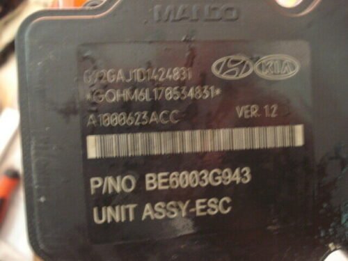 ABS KIA HYUNDAI 589201W570 58920-1W570 W57  BE6003G943 A1000623ACC
