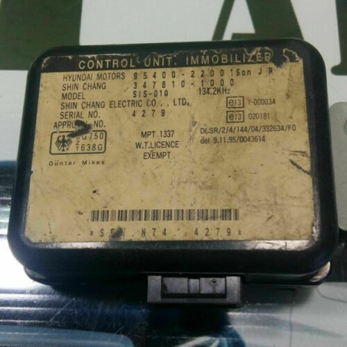 Control de la unidad de inmovilizador Hyundai 95400-22001 9540022001 3478101000