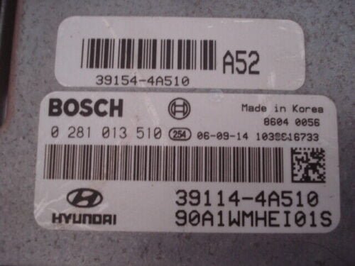 Centralita del motor HYUNDAI 0281013510 391144A510 391544A510 39154-4A510