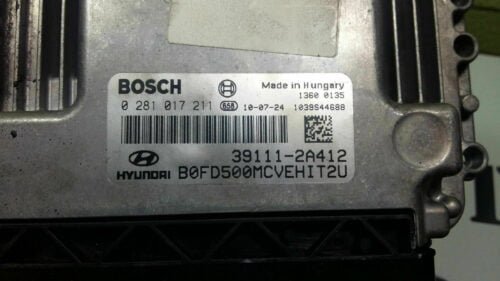 Centralita del motor HYUNDAI i30 D4FB BZ314667 0281017211 39111-2A412 391112A412