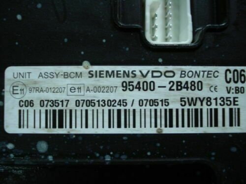 Control de la unidad  Hyundai KIA 954002B480 95400-2B480 5WY8135E