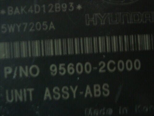 ABS Hyundai Accent 589202C000 58920-2C000 956002C000 95600-2C000 5WY7205A