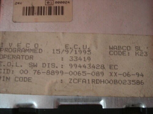 Centralita  Iveco WABCO 4460630200 446 063 020 0 006800