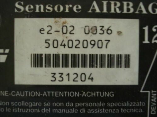 Airbag Centralita Crash Sensor Iveco Daily III E2-02 0036 504020907 331204