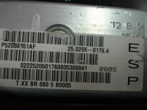 Unidad hidráulica ABS JEEP GRAND CHEROKEE P52089351AF 25020601764 25020600053