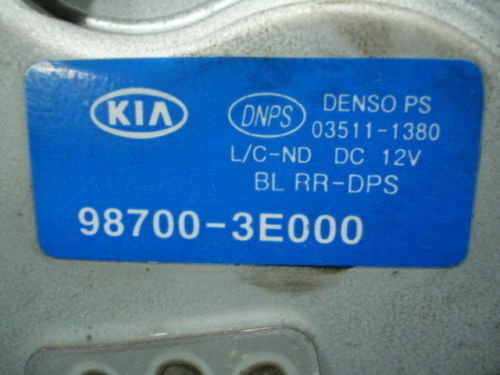 Motor del limpiaparabrisas trasero Kia Sorento 987003E000 98700-3E000 035111380