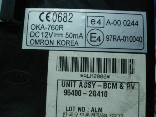 Control de la unidad de alarma inmovilizador Kia Magentis 954002G410 95400-2G410